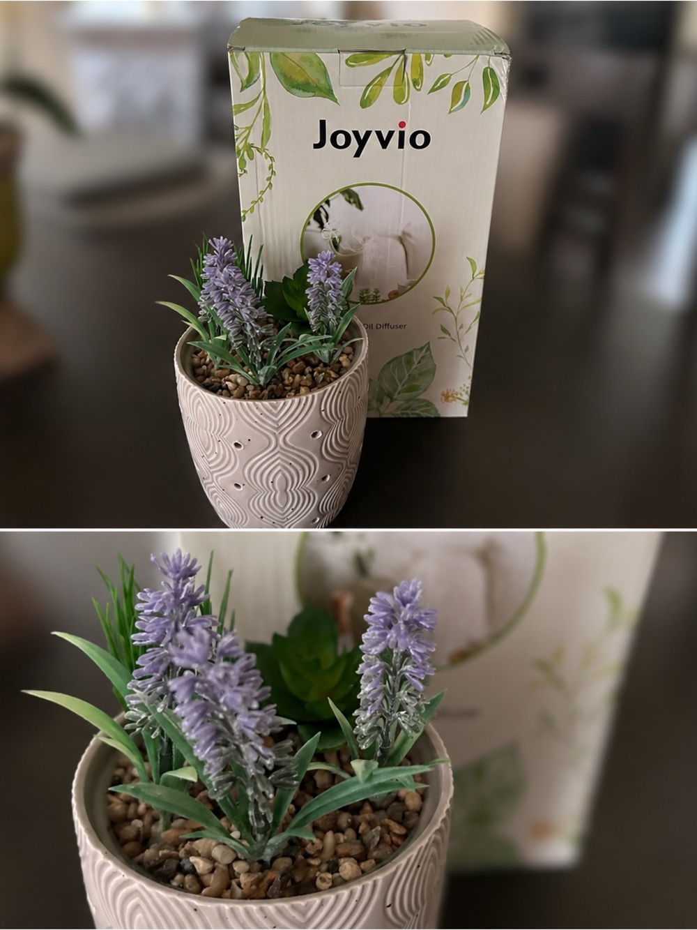 Lavender Artificial Plant Oil Diffuser